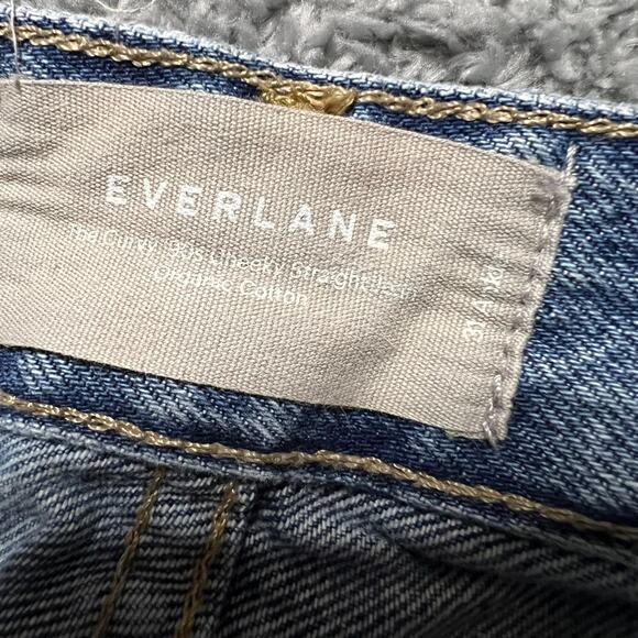 Everlane Jeans Womens 31 Ankle Curvy 90s Cheeky Straight High Rise Blue Pants - Picture 5 of 10